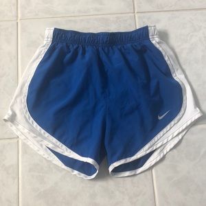 Blue nike shorts